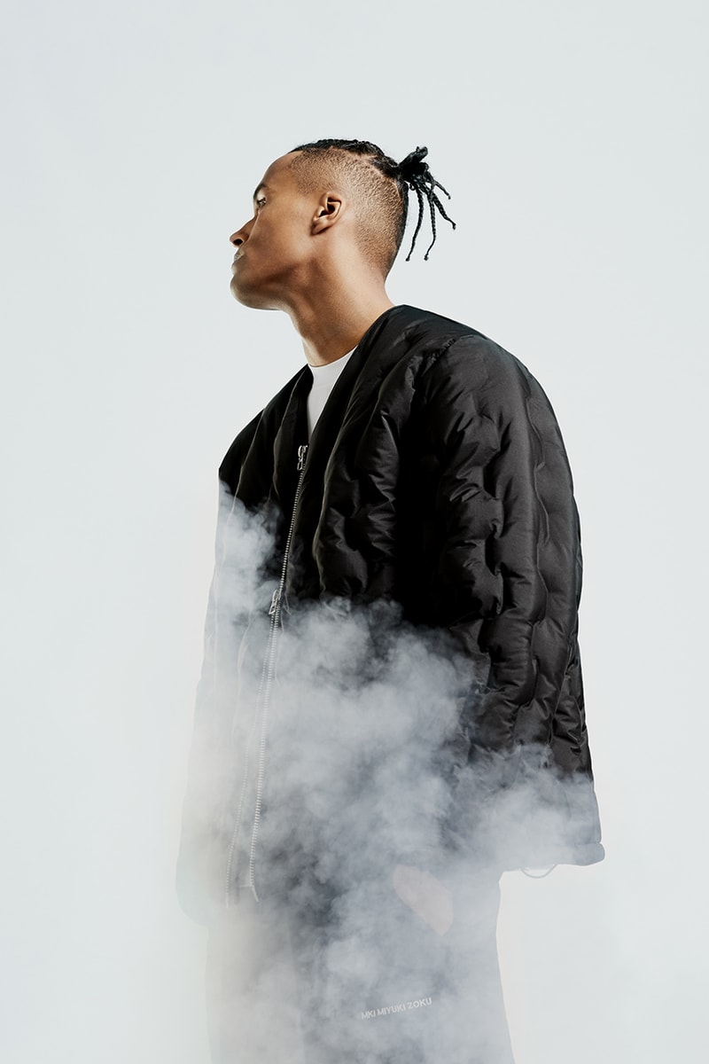 MKI fall winter 2020 padded down collection duck down outerwear crinkled nylon vest jacket liner
