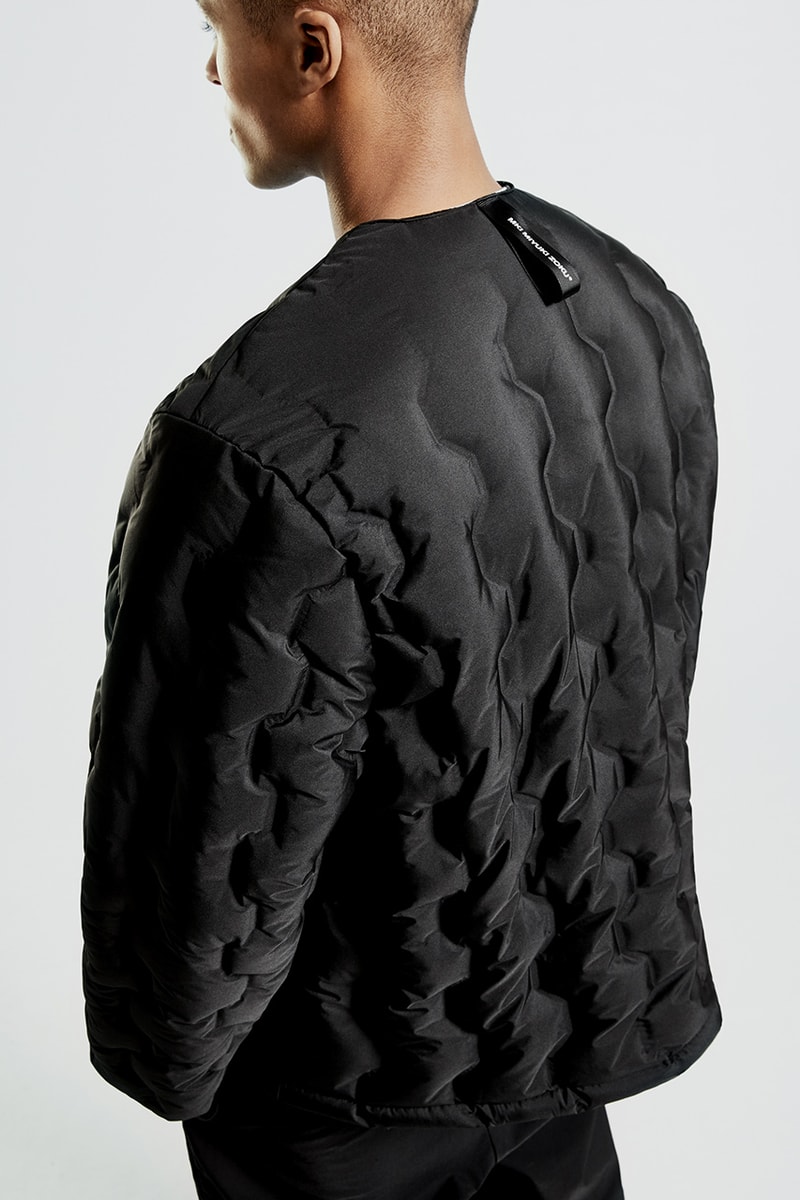 MKI fall winter 2020 padded down collection duck down outerwear crinkled nylon vest jacket liner