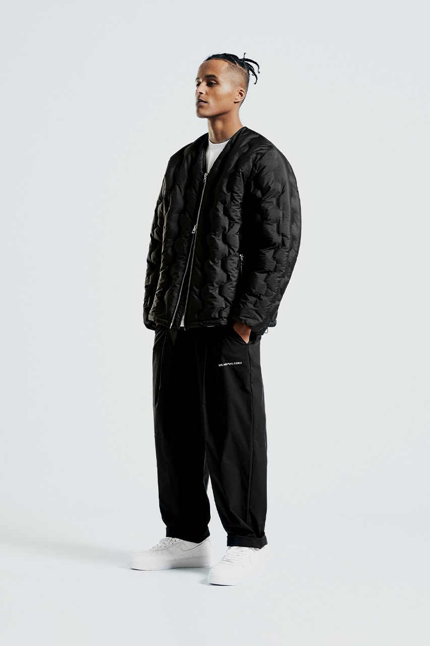 MKI fall winter 2020 padded down collection duck down outerwear crinkled nylon vest jacket liner