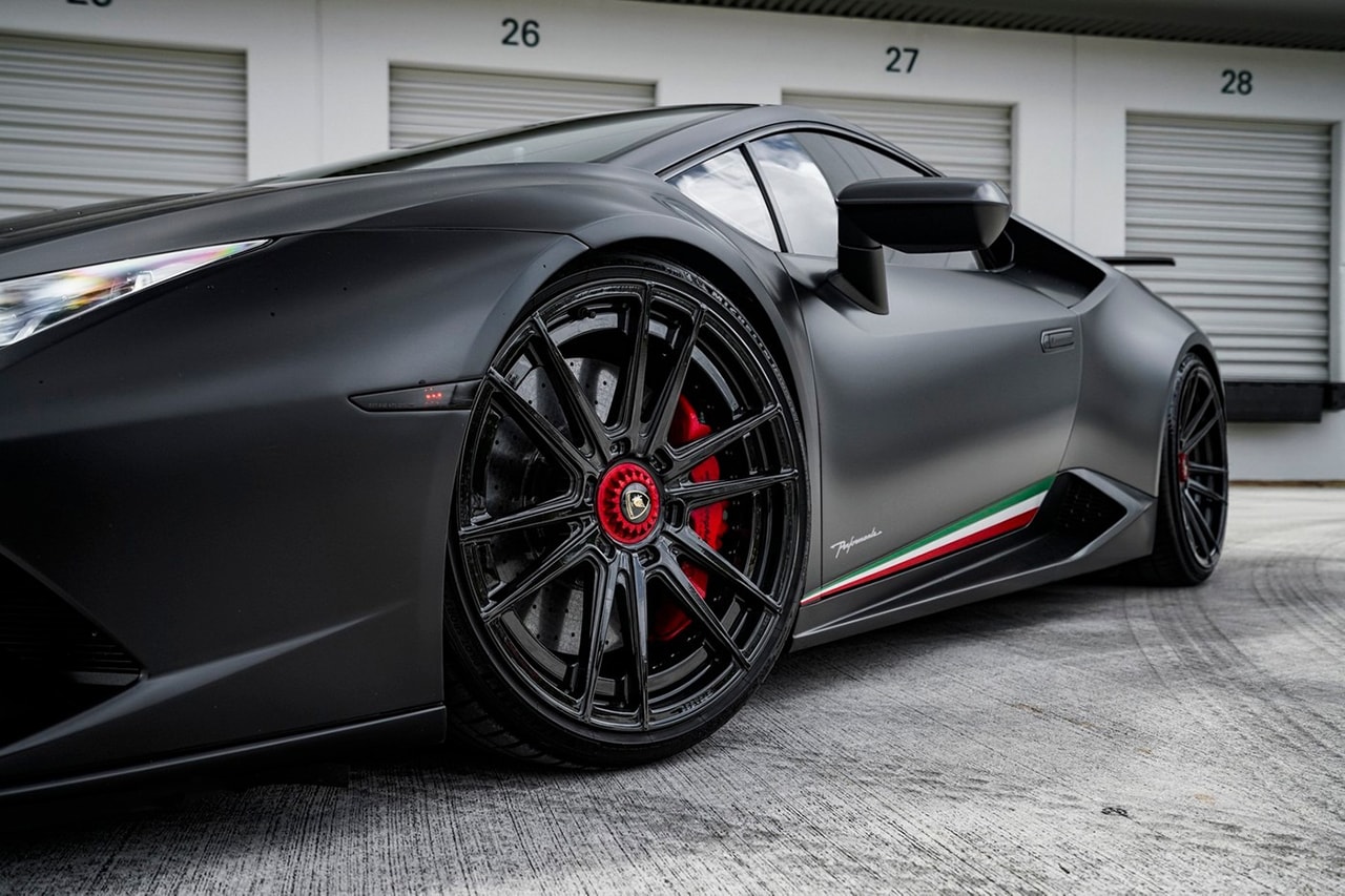 Lamborghini Huracan Performante "Nero Nemesis" Custom Wheels, Twin-Turbocharger kit client strasse selfmade motorsports 