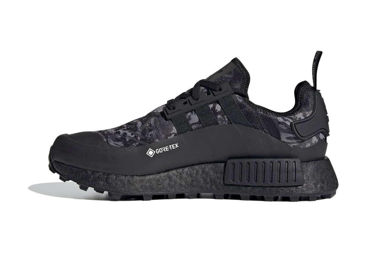 Adidas gore-tex NMD R1 trail all black release information boost midsole trail running