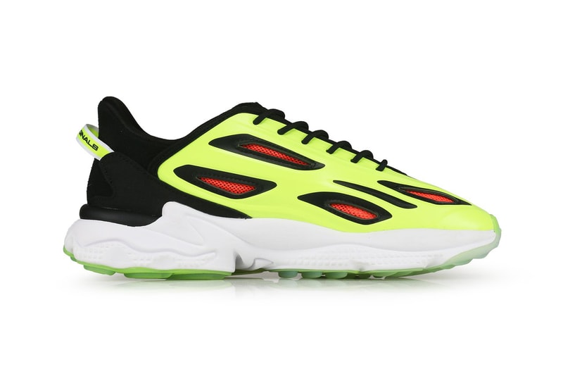 adidas Originals Ozweego Celox "Core Black / Solar Yellow / Solar Red" H68622 Adiprene Adiprene+ EVA Midsole YEEZY 700 V3 Styling Drop Date Closer Look Release Information Technical Shoe Three Stripes Trefoil