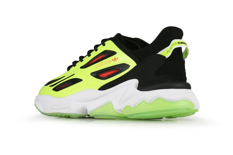 adidas Originals Ozweego Celox "Core Black / Solar Yellow / Solar Red" H68622 Adiprene Adiprene+ EVA Midsole YEEZY 700 V3 Styling Drop Date Closer Look Release Information Technical Shoe Three Stripes Trefoil