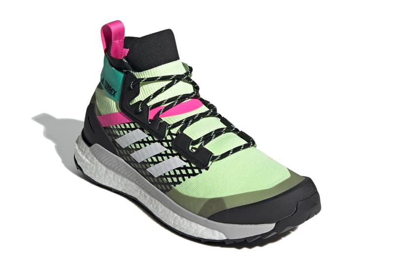 adidas terrex free hiker primeblue hi res yellow crystal white core black green pink FY7334 official release date info photos price store list buying guide