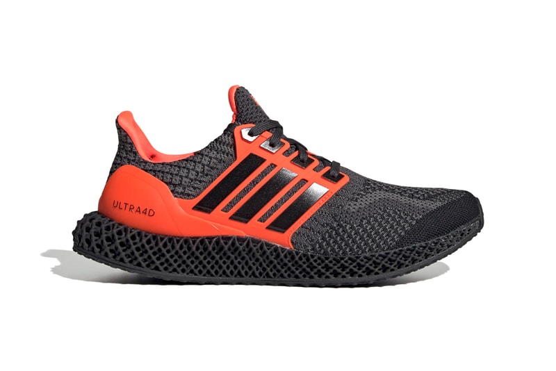 adidas Ultra4D "Core Black/Solar Red" G58159 "Core Black/Cloud White/Carbon" G58158 Release Information First Look Drop Date Cop Three Stripes Future Four Dimension Light Oxygen Resin Technology Footwear Shoe Sneaker Trainer UltraBOOST OG