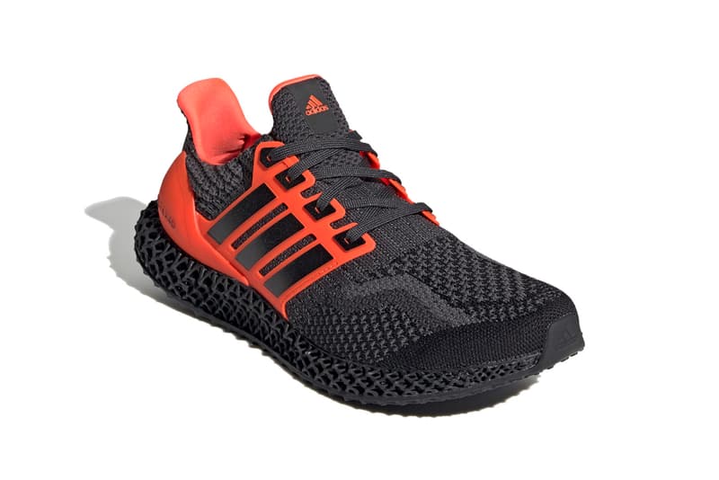 adidas Ultra4D "Core Black/Solar Red" G58159 "Core Black/Cloud White/Carbon" G58158 Release Information First Look Drop Date Cop Three Stripes Future Four Dimension Light Oxygen Resin Technology Footwear Shoe Sneaker Trainer UltraBOOST OG