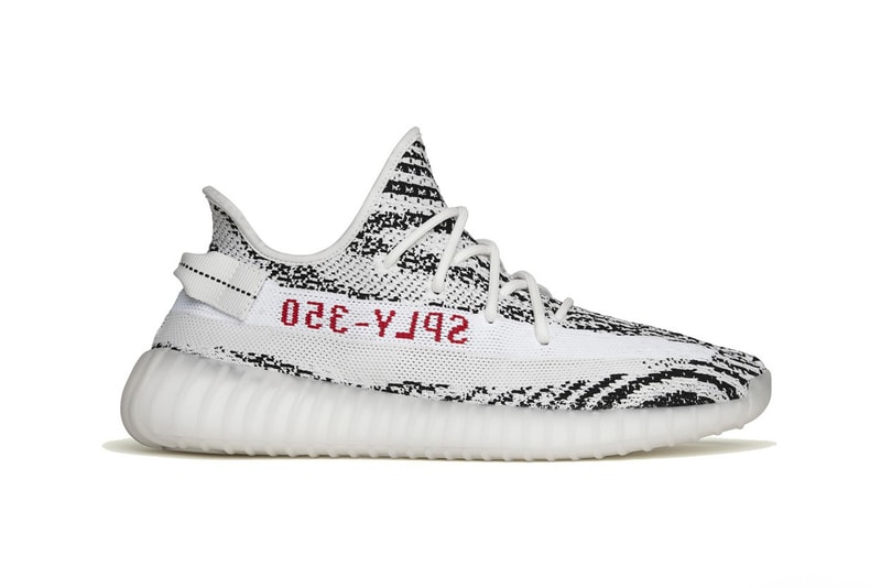 adidas yeezy boost 350 v2 zebra black white red december 2020 restock official release raffle date info photos price store list buying guide