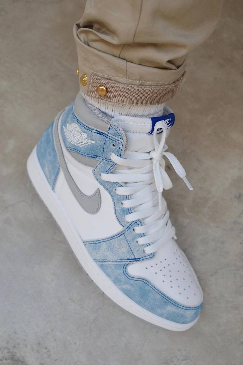 Take a Closer Look at Air Jordan 1 Retro High OG “Hyper Royal” footwear sneakers release light smokey grey blue white kicks footwear 