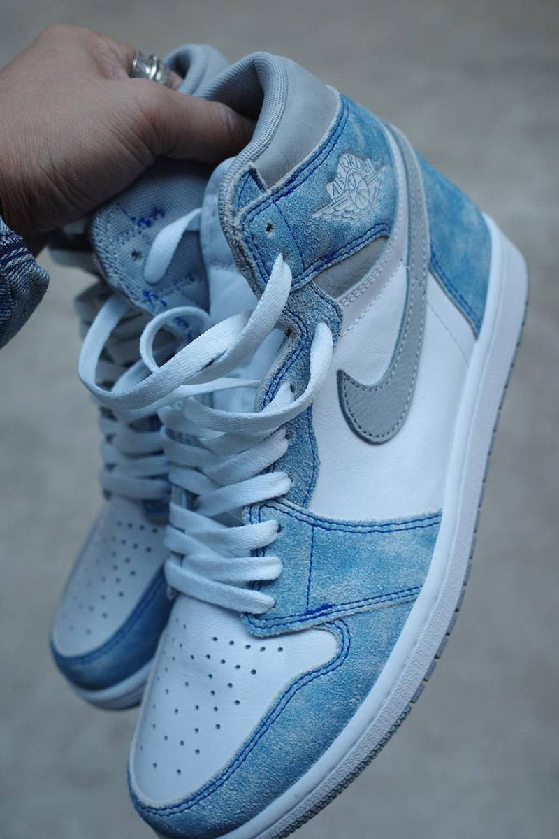 Take a Closer Look at Air Jordan 1 Retro High OG “Hyper Royal” footwear sneakers release light smokey grey blue white kicks footwear 