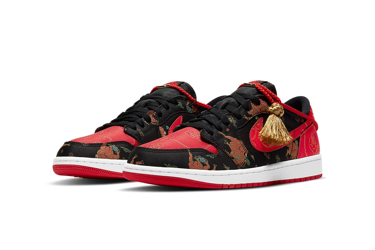 air jordan 1 low og chinese new year DD2233 001 year of the ox black red metallic gold white release info date photos pricing buying guide