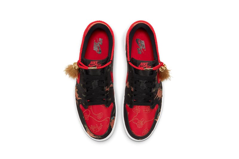 air jordan 1 low og chinese new year DD2233 001 year of the ox black red metallic gold white release info date photos pricing buying guide