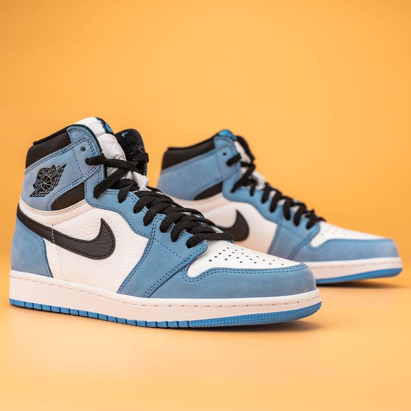 air jordan brand 1 university blue unc powder white black 555088 134 official release date info photos price store list buying guide