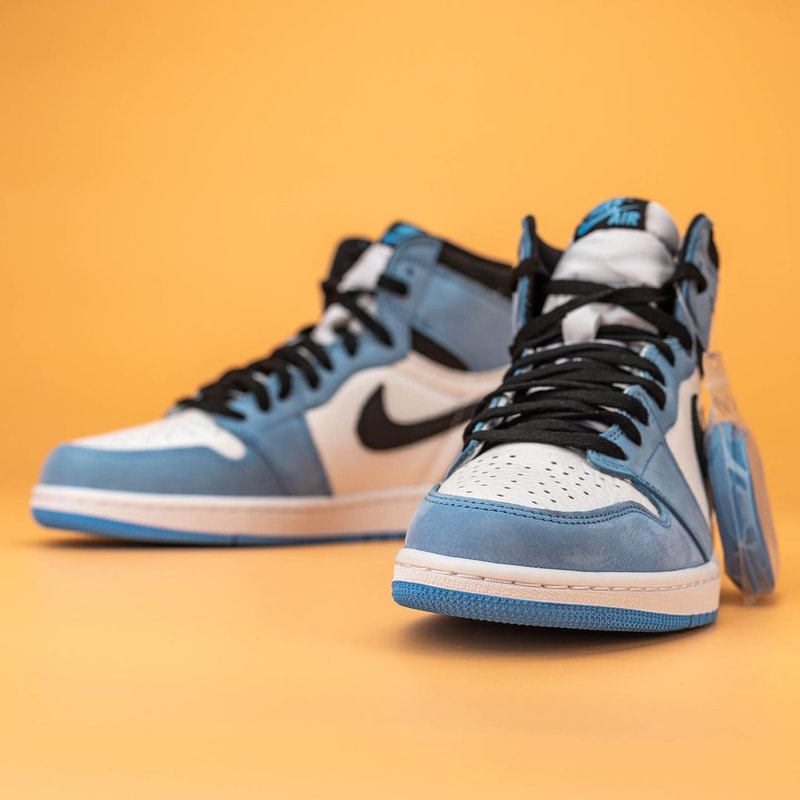 air jordan brand 1 university blue unc powder white black 555088 134 official release date info photos price store list buying guide