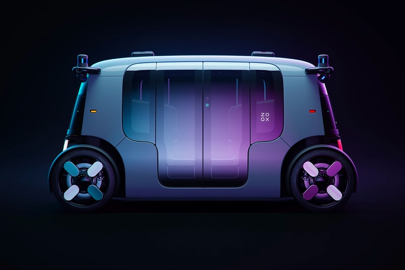 Amazon Zoox New Self Driving Robo Taxi cars vehicles electric 75 miles per hour 133 kWh battery eco friendly environmental 16 hours