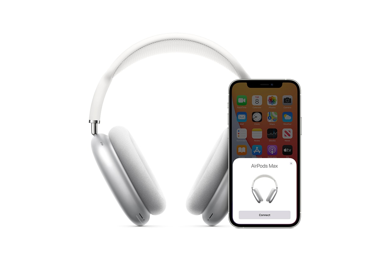 apple airpods max over headphones release information 549 usd silver white gray red blue green