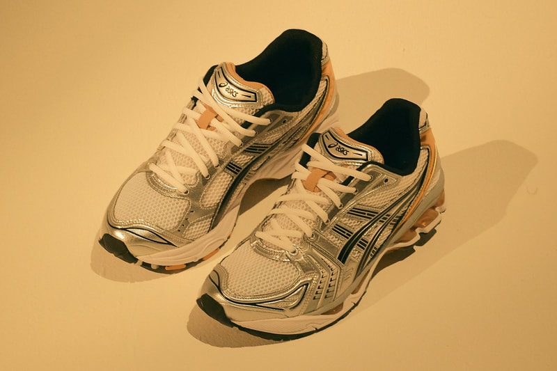 ASICS GEL-KAYANO 14 Gray Black Metallic Gold Colorway OG Sneaker 2008 Japanese Running Technical GEL Footwear Trainer Shoe Hidenori Yamashita Kiko Kostadinov 