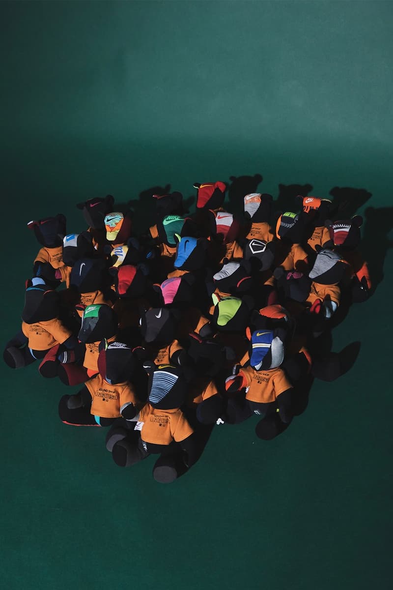 Balansa x Second Lab Launches Remade Teddy Bear with Nike Vintage Items lifestyle store imprint soundshop Tshirt collaboration