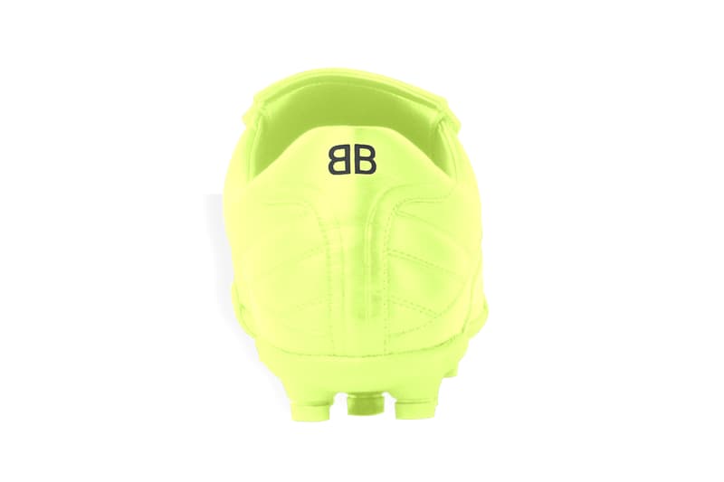 Balenciaga "Soccer" Sneaker "Fluo Yellow" Neon Football Fall Winter 2020 FW20 Demna Gvasalia Polyurethane BB Logo Shoe Sneaker Trainer Release Information Drop Date Closer First Look Runway