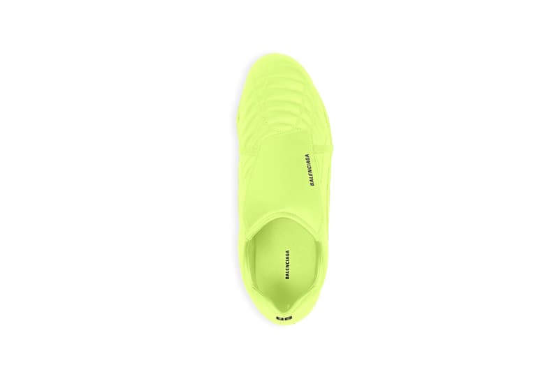 Balenciaga "Soccer" Sneaker "Fluo Yellow" Neon Football Fall Winter 2020 FW20 Demna Gvasalia Polyurethane BB Logo Shoe Sneaker Trainer Release Information Drop Date Closer First Look Runway