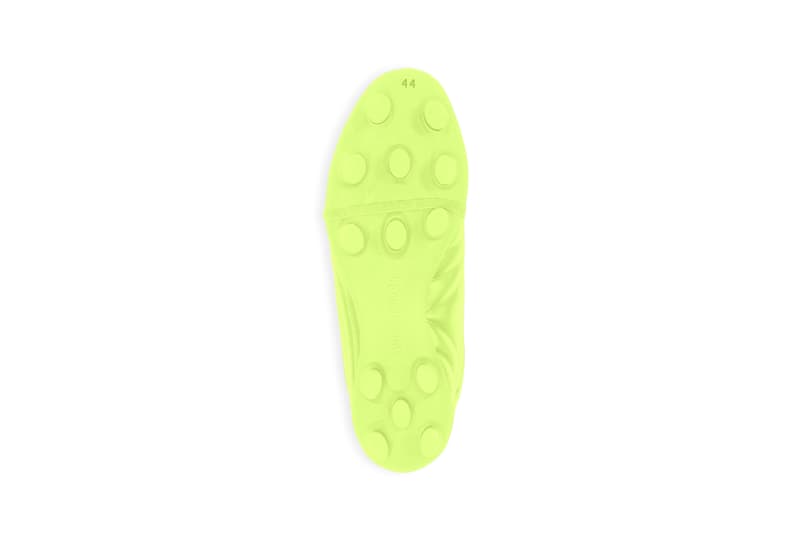 Balenciaga "Soccer" Sneaker "Fluo Yellow" Neon Football Fall Winter 2020 FW20 Demna Gvasalia Polyurethane BB Logo Shoe Sneaker Trainer Release Information Drop Date Closer First Look Runway