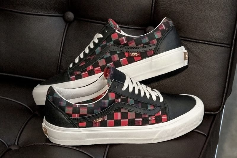 plaid vans old skool