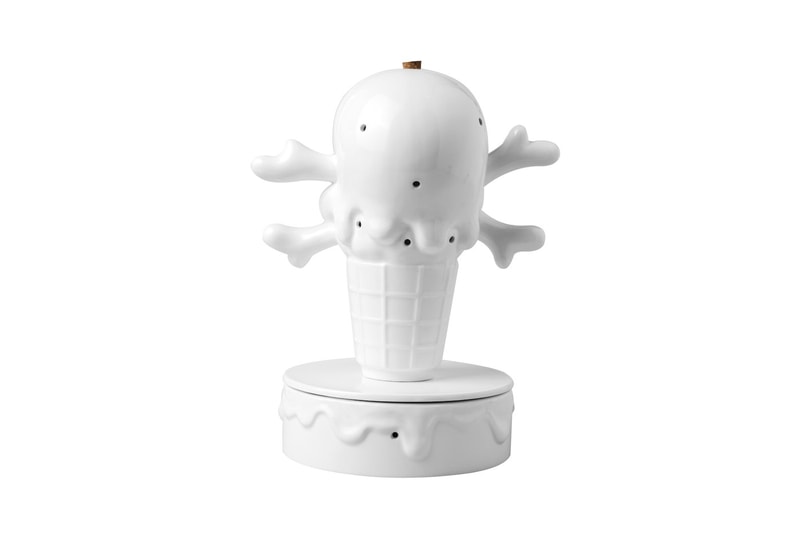 BBC ICECREAM x YEENJOY STUDIO "Cones & Bones" Incense Chamber Burner Pharrell Williams Design Art Homeware Goods Gifts Accessories 3D Porcelain White