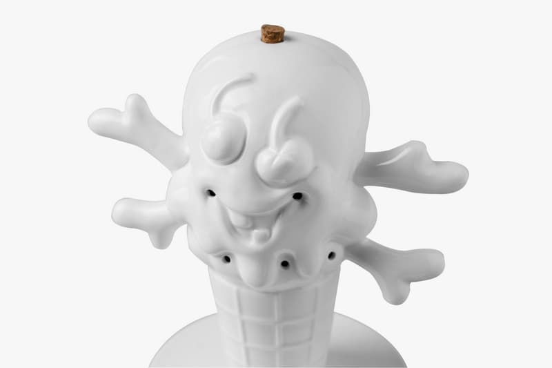 BBC ICECREAM x YEENJOY STUDIO "Cones & Bones" Incense Chamber Burner Pharrell Williams Design Art Homeware Goods Gifts Accessories 3D Porcelain White