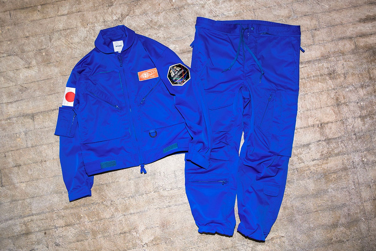 beams astronaut soichi noguchi international space station flight suit t shirt pants jacket japanese uniform jumpsuit uniform 