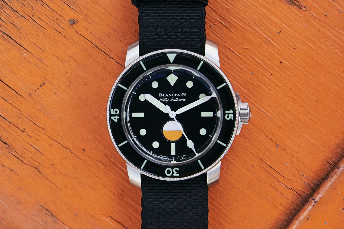 hodinkee watch blog new york blancpain fifty fathoms mil spec diver diving scuba limited edition military 