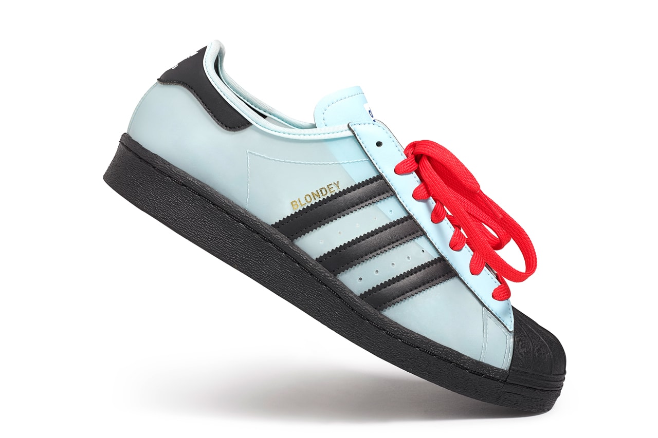 blondey mccoy adidas skateboarding originals superstar starlight blue black red interview q and a official release raffle date info photos price store list buying guide