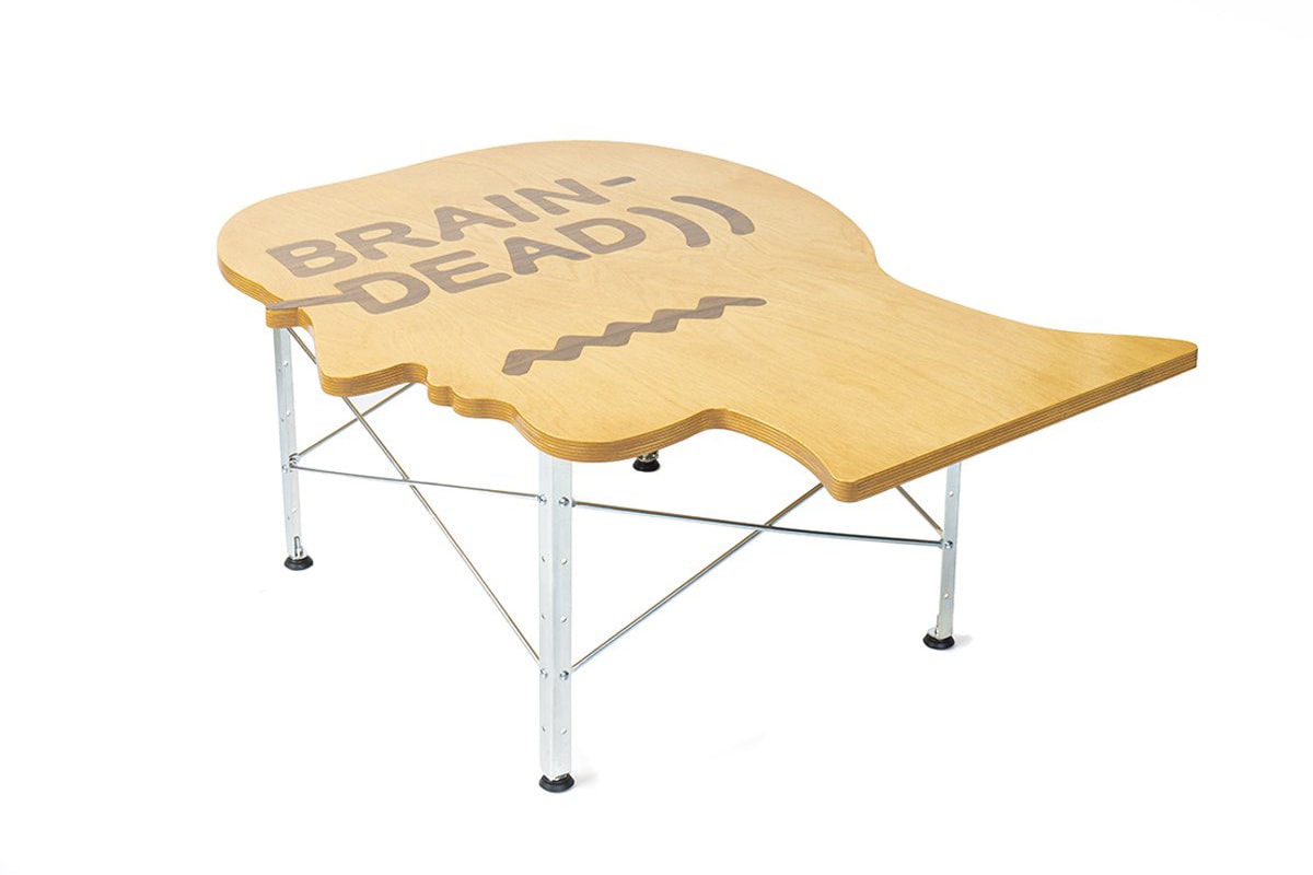 Brain Dead x Modernica Headcase Study Table Furniture Design Collaboration Homeware Limited Edition Maple Plywood Made in USA Kyle Ng