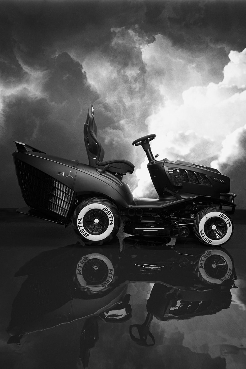 BSTN x Mansory GT XI Lawn Mower Air Jordan 11 Black Concord White AJ11 Automotive Collaboration Tuning Home Equipment Gardening Machine  