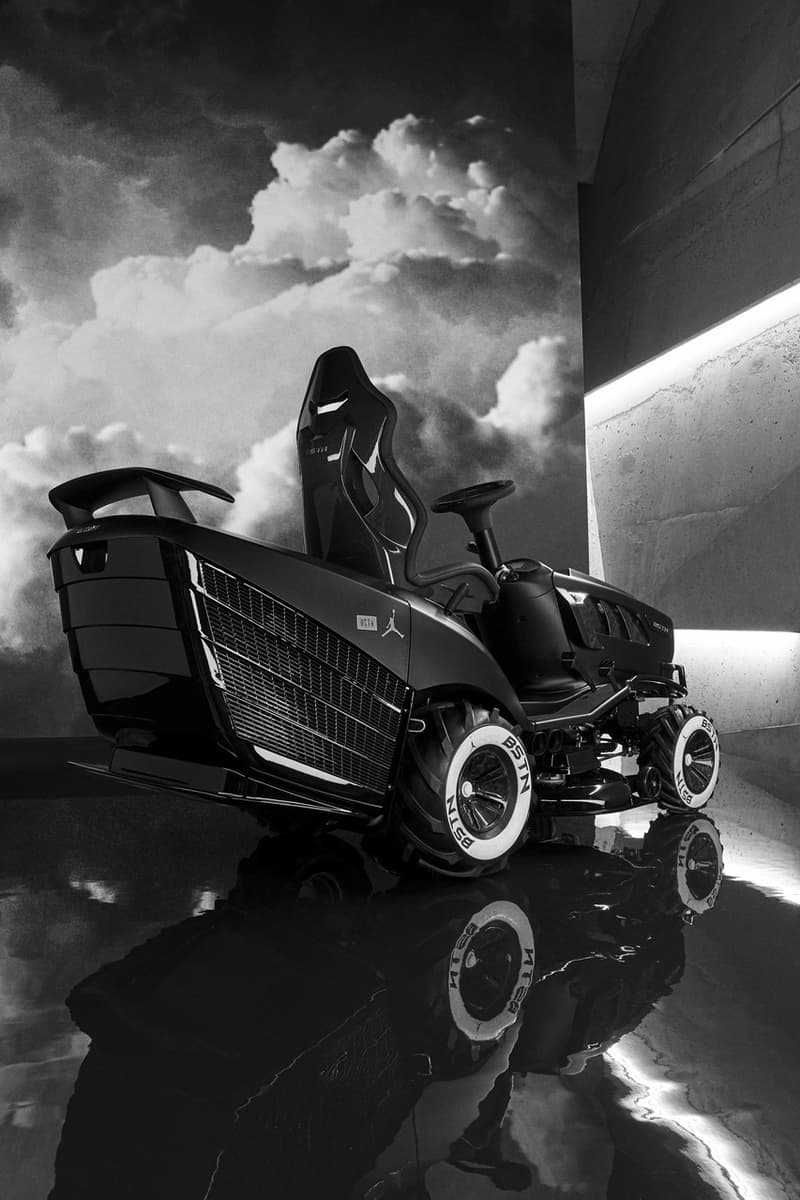 BSTN x Mansory GT XI Lawn Mower Air Jordan 11 Black Concord White AJ11 Automotive Collaboration Tuning Home Equipment Gardening Machine  