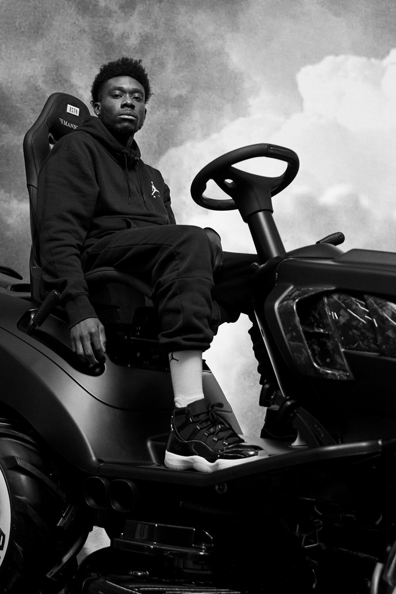 BSTN x Mansory GT XI Lawn Mower Air Jordan 11 Black Concord White AJ11 Automotive Collaboration Tuning Home Equipment Gardening Machine  