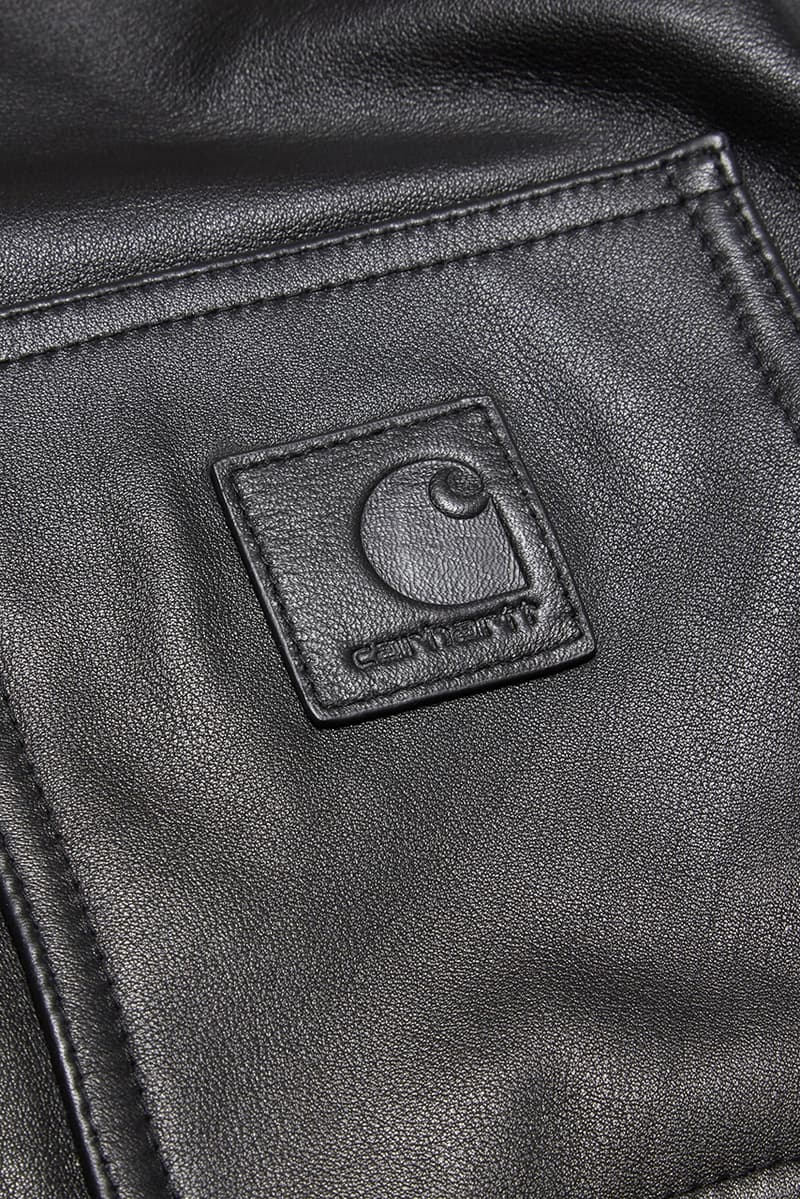 Carhartt WIP Limited Black Leather Chore Coat jacket 2021 japan exclusive release date info buy january jp color