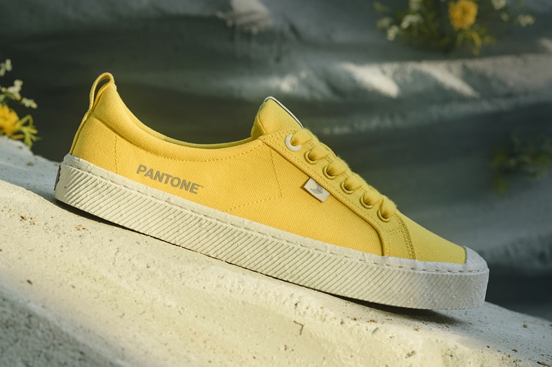 CARIUMA x Pantone 2021 Color of the Year OCA Low sneakers collaboration colorway illuminating yellow ultimate gray release date info buy price