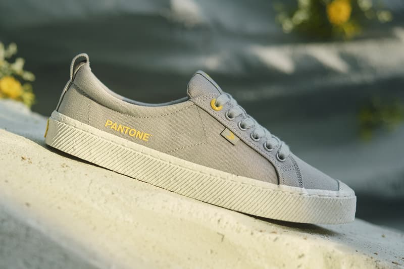 CARIUMA x Pantone 2021 Color of the Year OCA Low sneakers collaboration colorway illuminating yellow ultimate gray release date info buy price