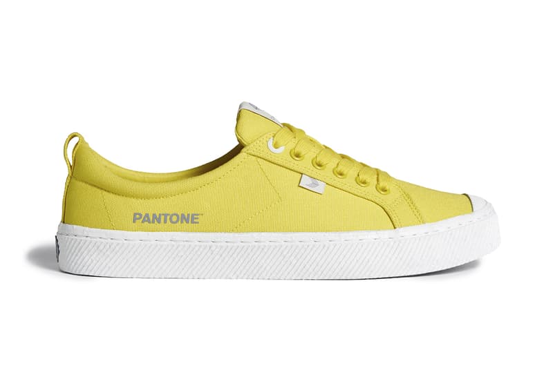 CARIUMA x Pantone 2021 Color of the Year OCA Low sneakers collaboration colorway illuminating yellow ultimate gray release date info buy price