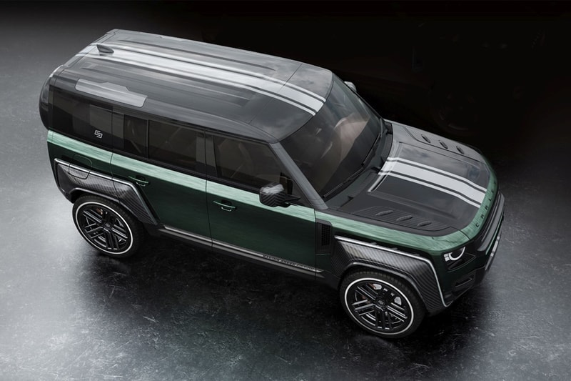 carlex design land rover defender off roader upgrade wide body kit conversion carbon fiber trim components