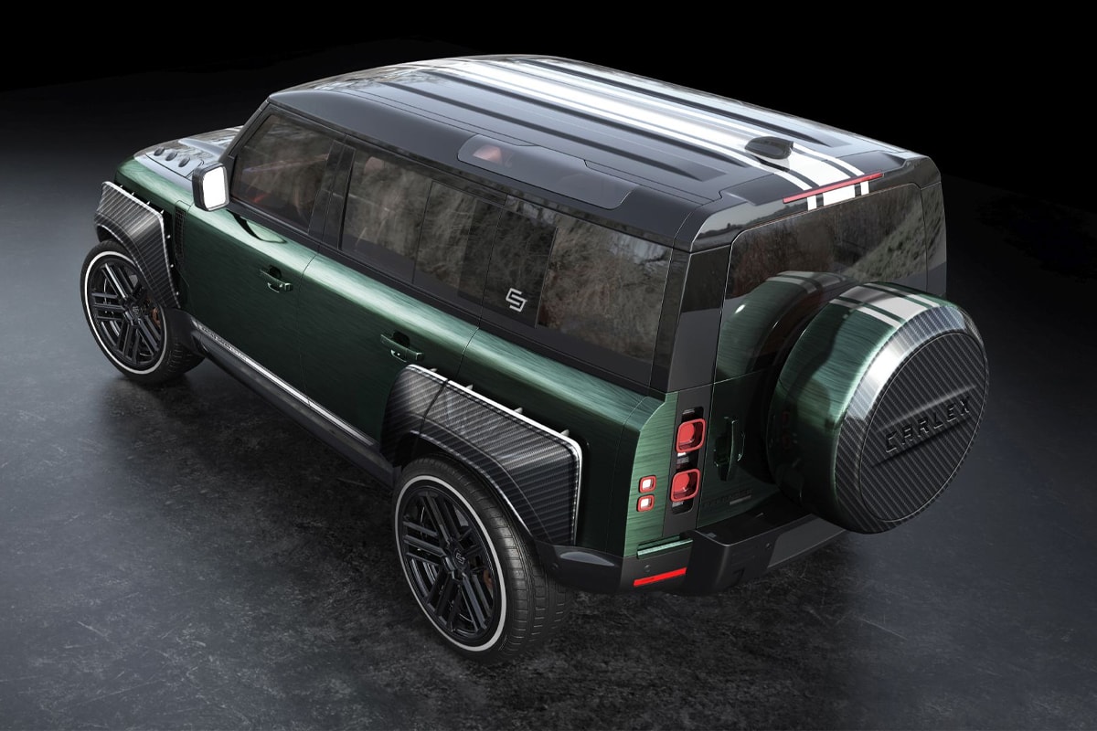 carlex design land rover defender off roader upgrade wide body kit conversion carbon fiber trim components