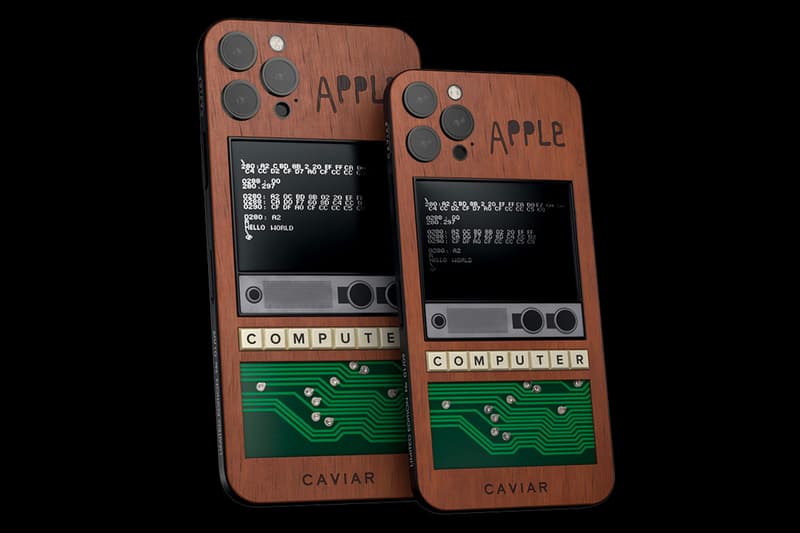 Caviar Apple 1 iPhone 12 pro Max Steve Jobs and Steve Wozniak Apple 1 edition phones apple limited pc auctions collectibles