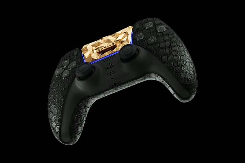 Caviar Golden Rock PlayStation 5  luxury crocodile leather artisanal gaming video games consoles Japan 1 of 1 rare precious metal   