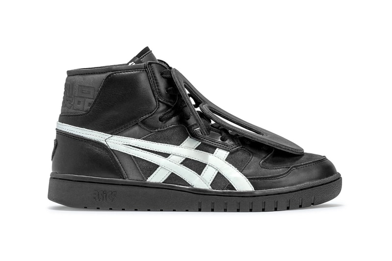 Chemist Creations x ASICS All Court Alpha-L Black White Leather C2H4 Sneaker Release Information Drop Date Collaboration OG Basketball Shoe Trainer Footwear HBX Yixi Chen