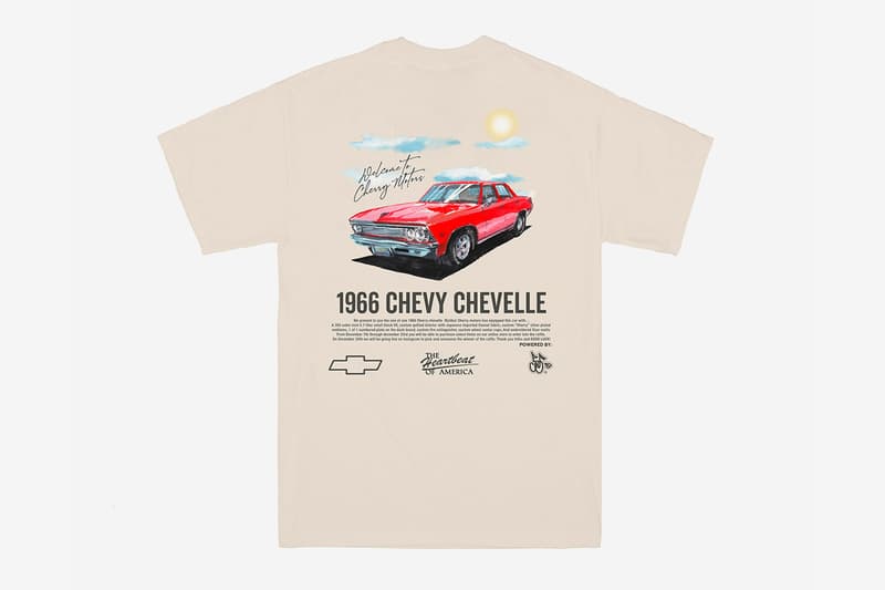 Cherry LA 3rd Anniversary 1/1 1966 Cherry Chevrolet Chevelle Malibu Closer Look T Shirt Crewneck Raffle Info Sweater 3rd Anniversary Motors