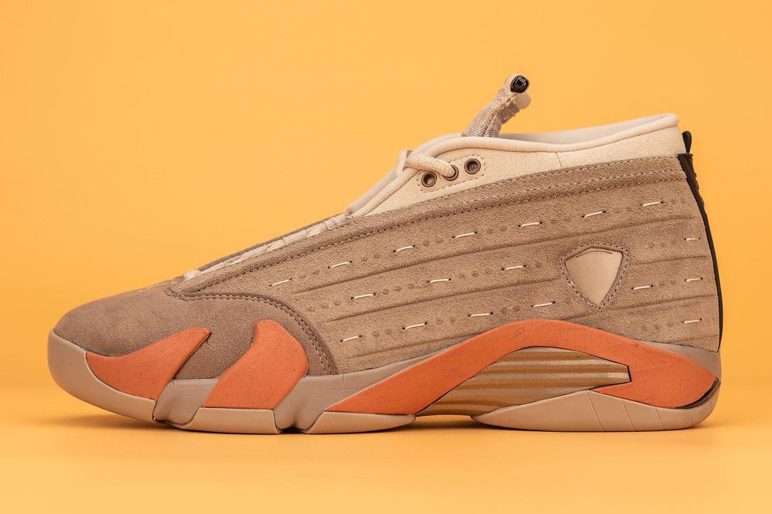 clot edison chen kevin poon air jordan brand 14 low terracotta sepia stone terra blush desert sand DC9857 200 official release date info photos price store list buying guide
