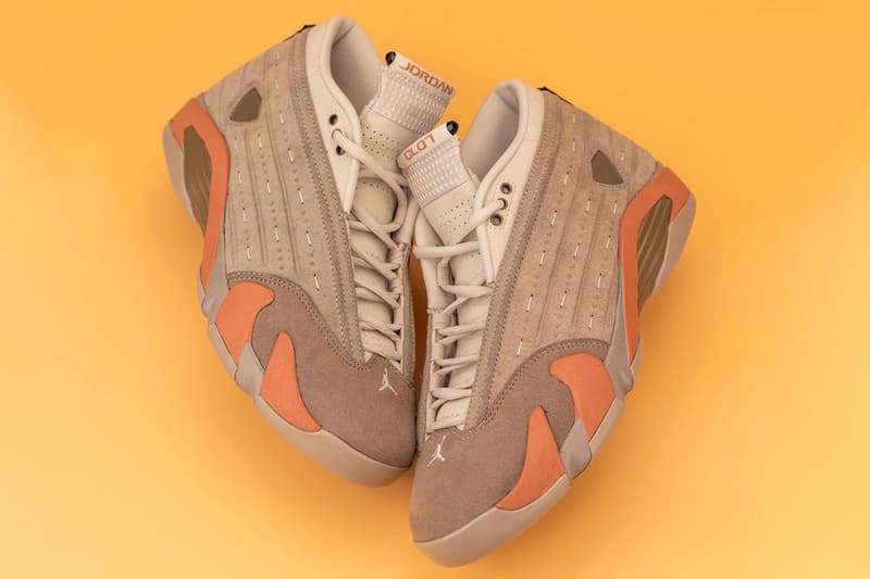 clot edison chen kevin poon air jordan brand 14 low terracotta sepia stone terra blush desert sand DC9857 200 official release date info photos price store list buying guide