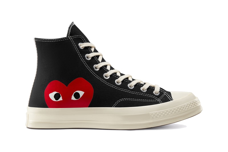 comme des garcons play converse chuck 70 hi ox high low hearts restock december 2020 blue pink neon yellow white black official release date info photos price store list buying guide