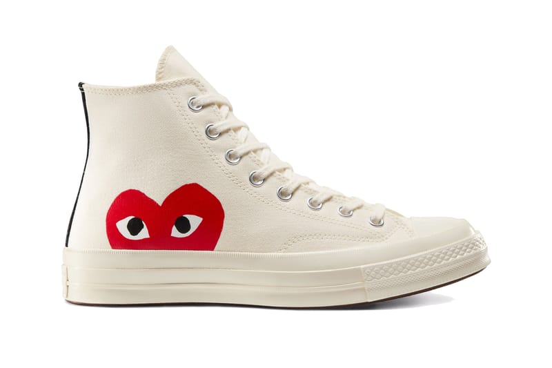 converse collab with heart