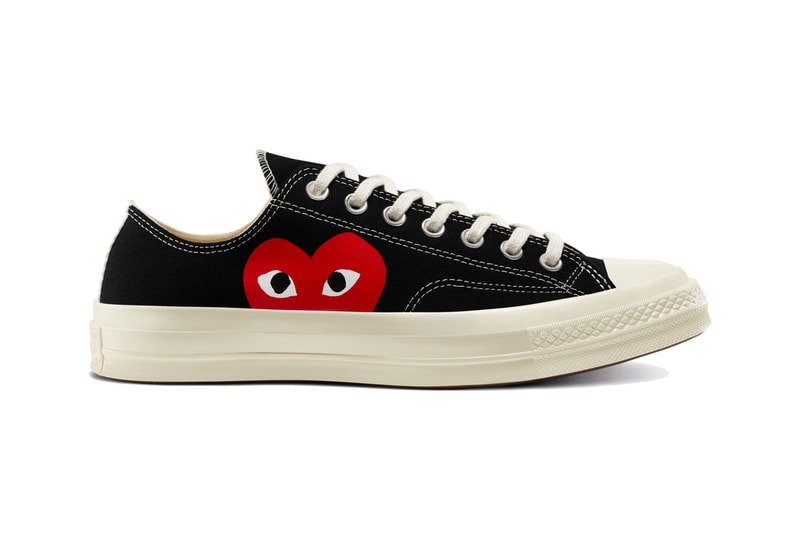 comme des garcons play converse chuck 70 hi ox high low hearts restock december 2020 blue pink neon yellow white black official release date info photos price store list buying guide