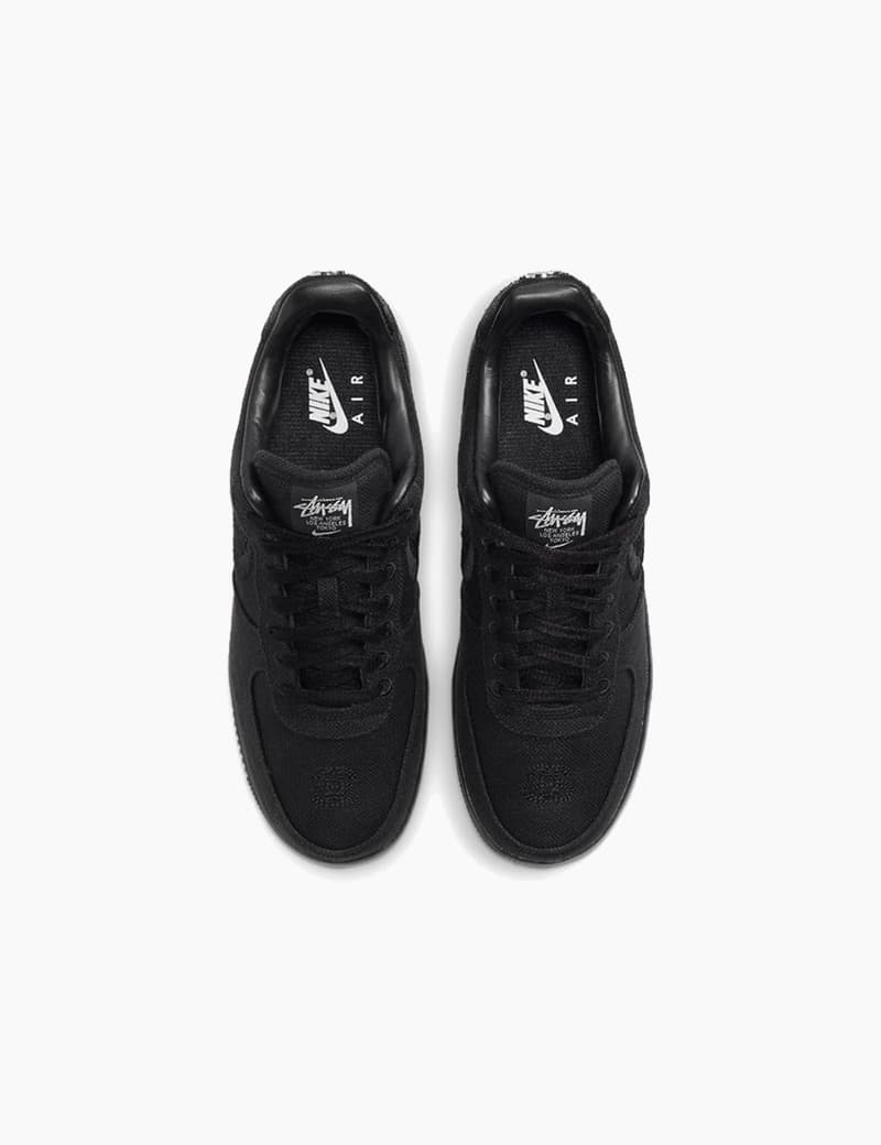 Stüssy x Nike Air Force 1 in Black Release 2020 Where to Buy